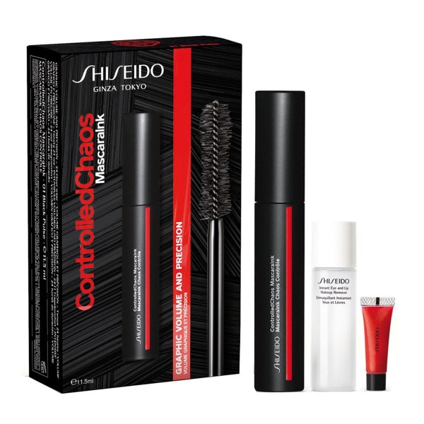 Shiseido controlled chaos mascaralnk mascara de pestañas 1un + desmaquillante 1un. + mini crema