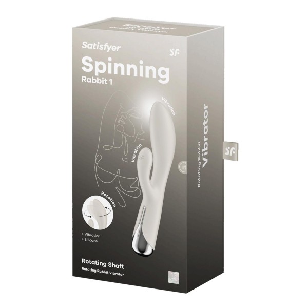 Satisfyer spinning rabbit 1 rotating rabbit vibrador beige 1un