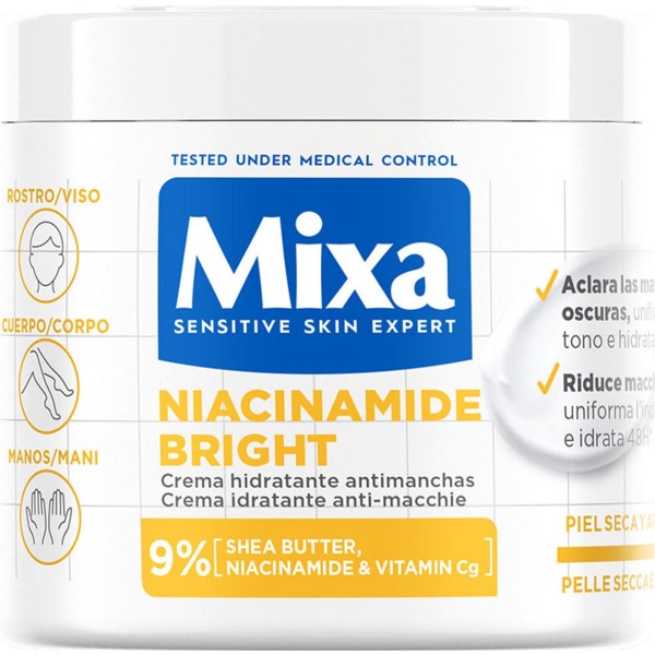 Mixa niacinamide bright crema anti-manchas tarro tarro 400ml